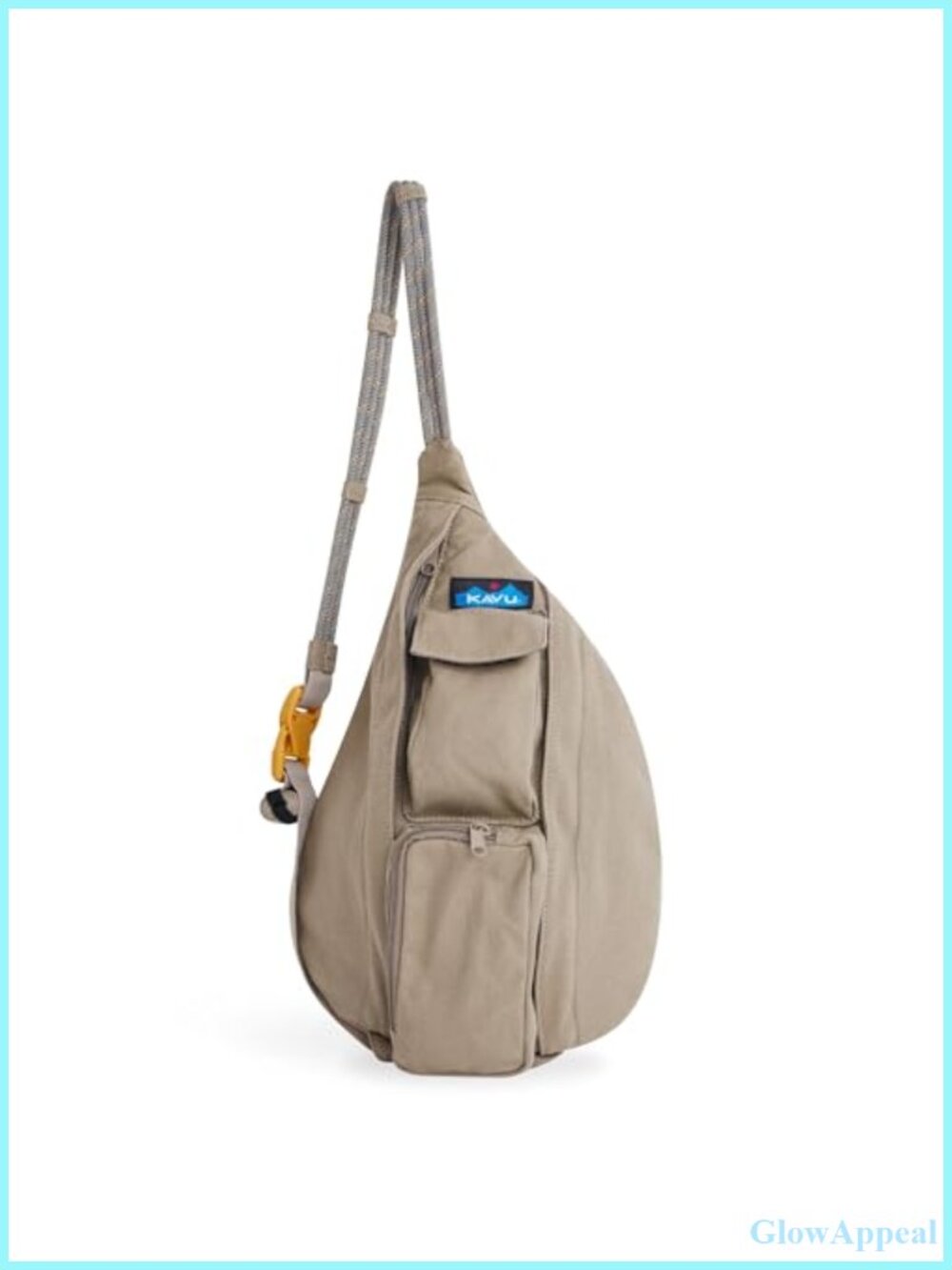 Mini Rope Bag Cotton Canvas Crossbody Sling Adjustable Strap Travel
